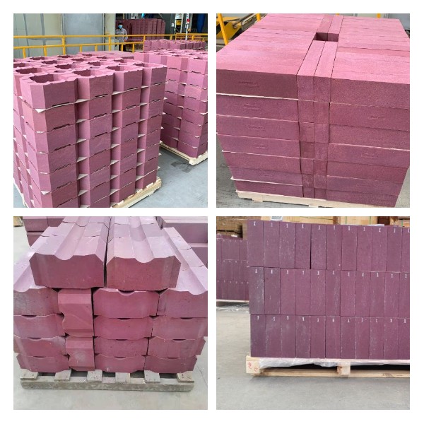 Production completed chrome corundum brick
