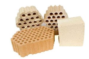 Features of hot blast stove checker bricks