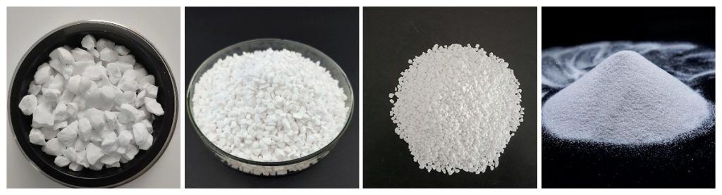 tabular alumina in different sizes